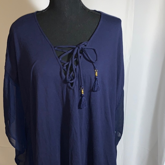 Tommy Bahama Navy Swimsuit Coverup - Picture 1 of 5
